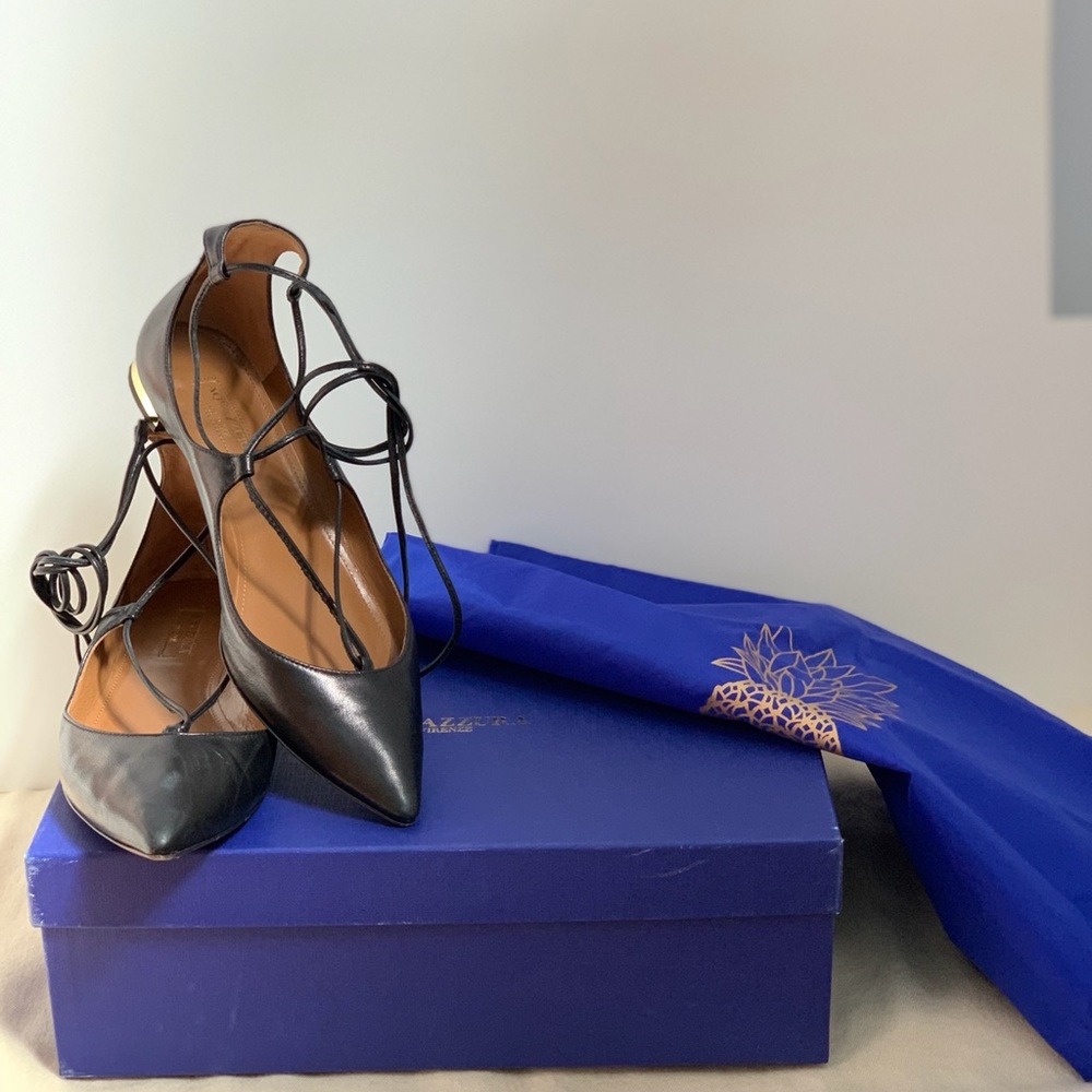 Aquazzura Christy lace up  Flats